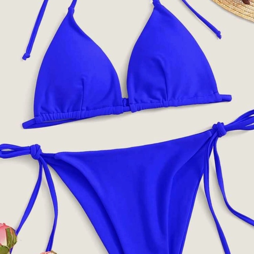 Blue bikini